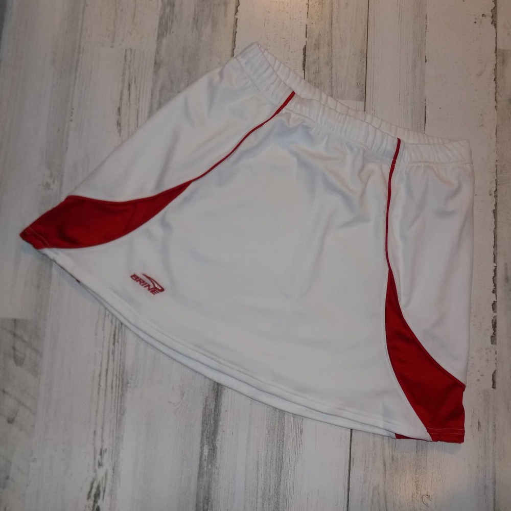 Brine Women's Sport Skirt Kilt White w/Maroon L